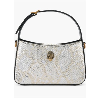 Mini Bond Embossed Recycled Leather Top Handle Bag Kurt Geiger London