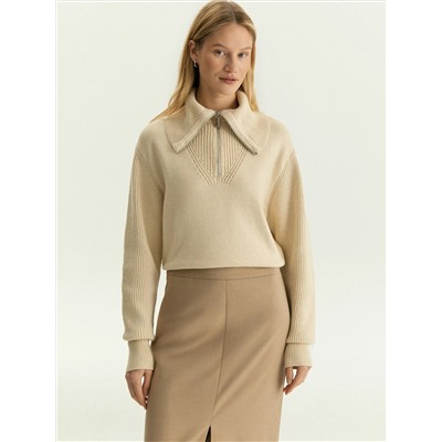 Свитер с отложным воротником, B3036/nulion