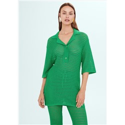 Polo punto calado oversize