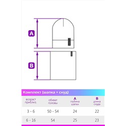 Комплект (Шапка+Снуд) #703163