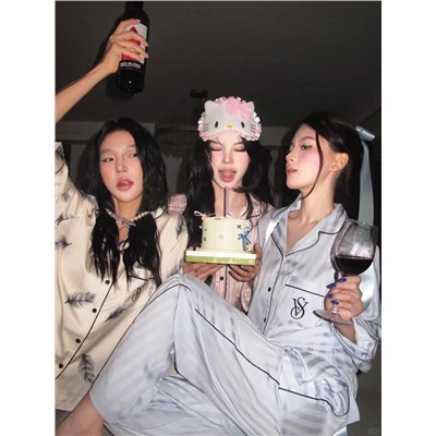 Пижама рубашка + штаны хлопковой фактуры  ВИКТОРИЯ СИКРЕ*Т