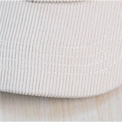 Вельветовая хлопковая кепка с вышитыми буквами МЛБи