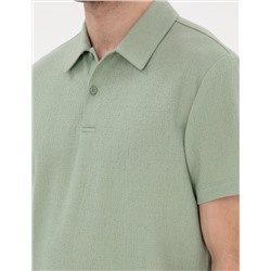Çağla Yeşili Slim Fit Polo Yaka Tişört