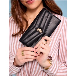 LARGE QUILTED FLAP WALLET