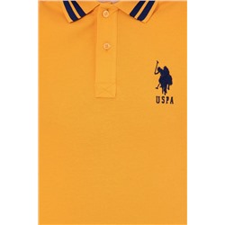 Erkek Koyu Sarı Polo Yaka Basic Tişört