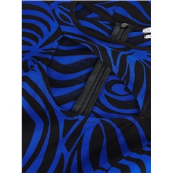 Viskose Kleid mit Muster