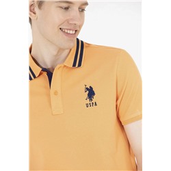 Erkek Turuncu Basic Polo Yaka Tişört