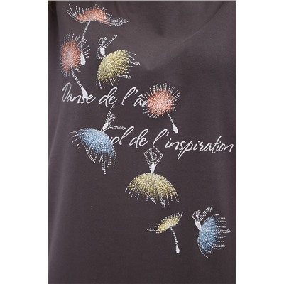 Костюм домашний футболка с бриджами арт.1429б