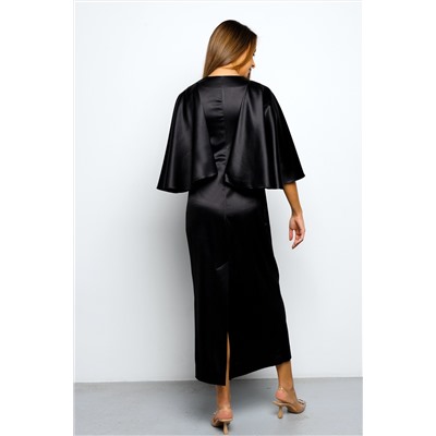 Платье длинное с воланами 397BLK