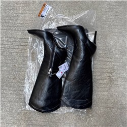 Демисезонные сапоги Bershk*a в ковбойском стиле на высоком каблуке с острым носком. Экспорт