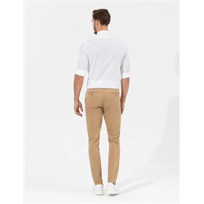 Camel Slim Fit Basic Chino Pantolon