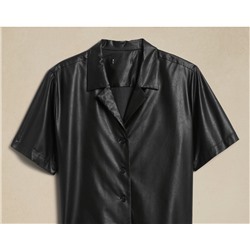 Vegan Leather Shirt