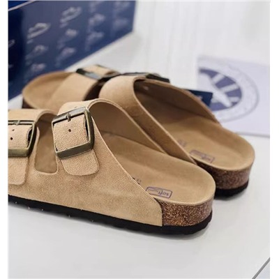 Ещё одни комфортные шлепки из натуральной замши  БРИКЕНСТО*К