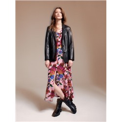 Viskose Kleid mit Muster