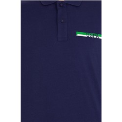 Erkek Lacivert Oversize Polo Yaka Tişört