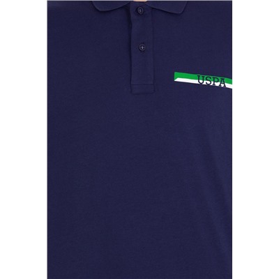 Erkek Lacivert Oversize Polo Yaka Tişört