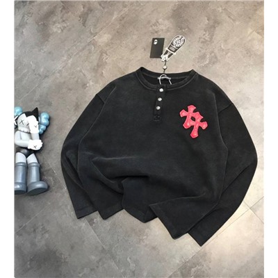 Плотный лонгслив с пуговицами  Chrom*e Heart*s    Унисекс модель