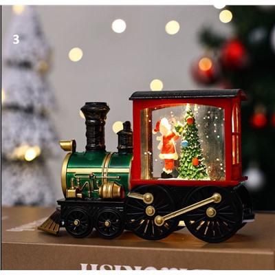 Ещё есть такие милейшие поровозики тоже с эффектом снежка