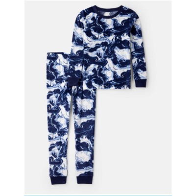 Carter's   Boys Polar Bear Print DreamPlush Long-Sleeve Snug Fit 2-Piece Pajamas - Black