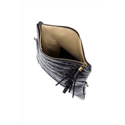 Bandolera de piel Negro