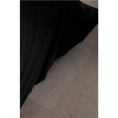 Manon King Size %100 Pamuk Ranforce Düz Nevresim - Siyah