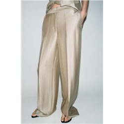 HIGH-WAIST STRAIGHT TROUSERS SET