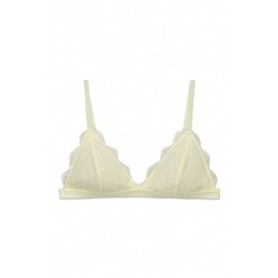 Sujetador triangular encaje amarillo