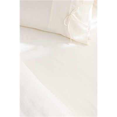 Relief King Size %100 Pamuk Bağlamalı Nevresim Takımı - Ekru/Haki