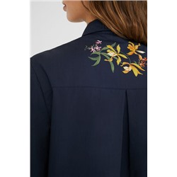 Camisa larga estampado floral