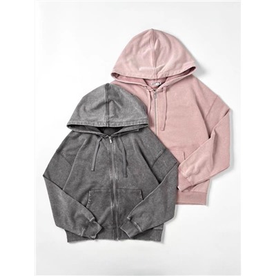 Женская толстовка на молнии с капюшоном  ОСТИ*Н