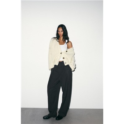 PANTALÓN BALLOON RAYAS PLIEGUES