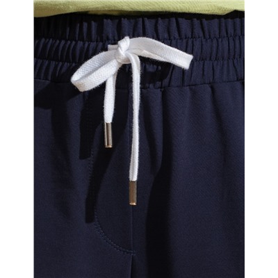 Прямые брюки с лампасами из эластичного футера двухнитки без начеса