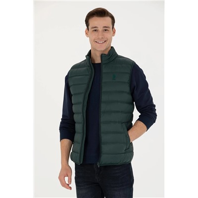 Erkek Koyu Yeşil Yelek