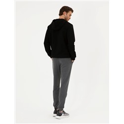 Antrasit Melanj Slim Fit Eşofman Altı