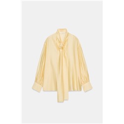 ZW COLLECTION SATIN SHIRT WITH TIES