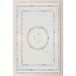 Mons Halı - Beyaz/Gri - 80x300 cm