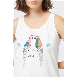 Camiseta de tirantes Vally Crudo