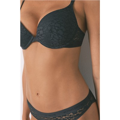 Sujetador push up GORGEOUS animal print negro