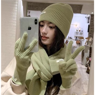 Комплект (шапка, шарф, перчатки)