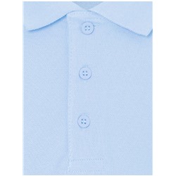 Light Blue Short Sleeve School Polo Shirts 2 Pack