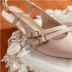 Женские лакированные туфли на тонком небольшом  каблуке, экспорт   Krau*s