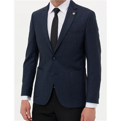 Lacivert Klasik Blazer Ekstra Slim Fit Ceket