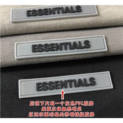 Хлопковая мужская плотная футболка ⚫️ESSENTIA*L