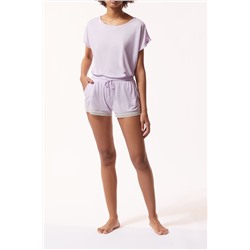 футболка Maday Mauve с отделкой под мрамор