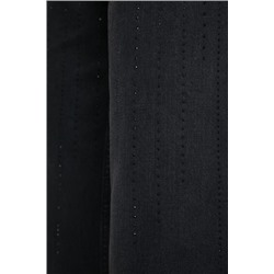 Vaqueros pierna ancha recta adorno