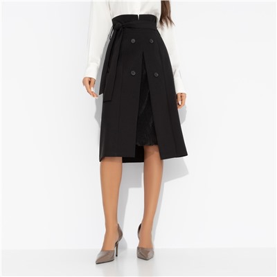 Юбка с имитацией многослойности, Местная знаменитость new (с поясом)