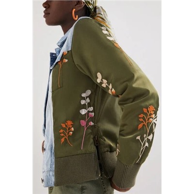 Chaqueta híbrida denim bomber