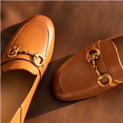 Женские кожаные лоферы