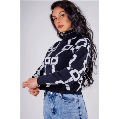 Джемпер с фиксатором Графика арт.3765