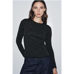 T-SHIRT WITH TULLE TRIMS